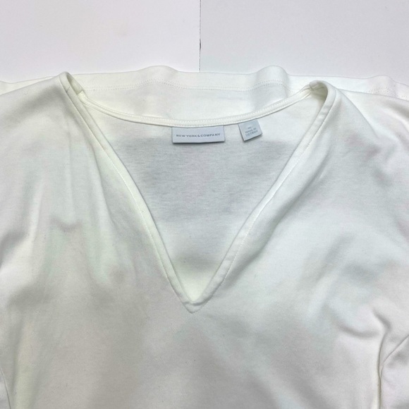 New York & Company White and Black Midi Dress size XL - Picture 3 of 9